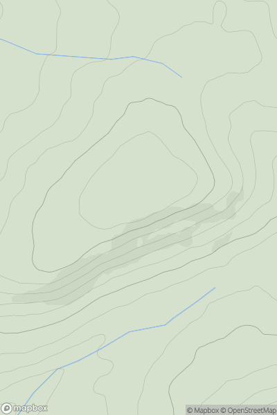 Thumbnail image for Brynglas [South-West Wales] showing contour plot for surrounding peak